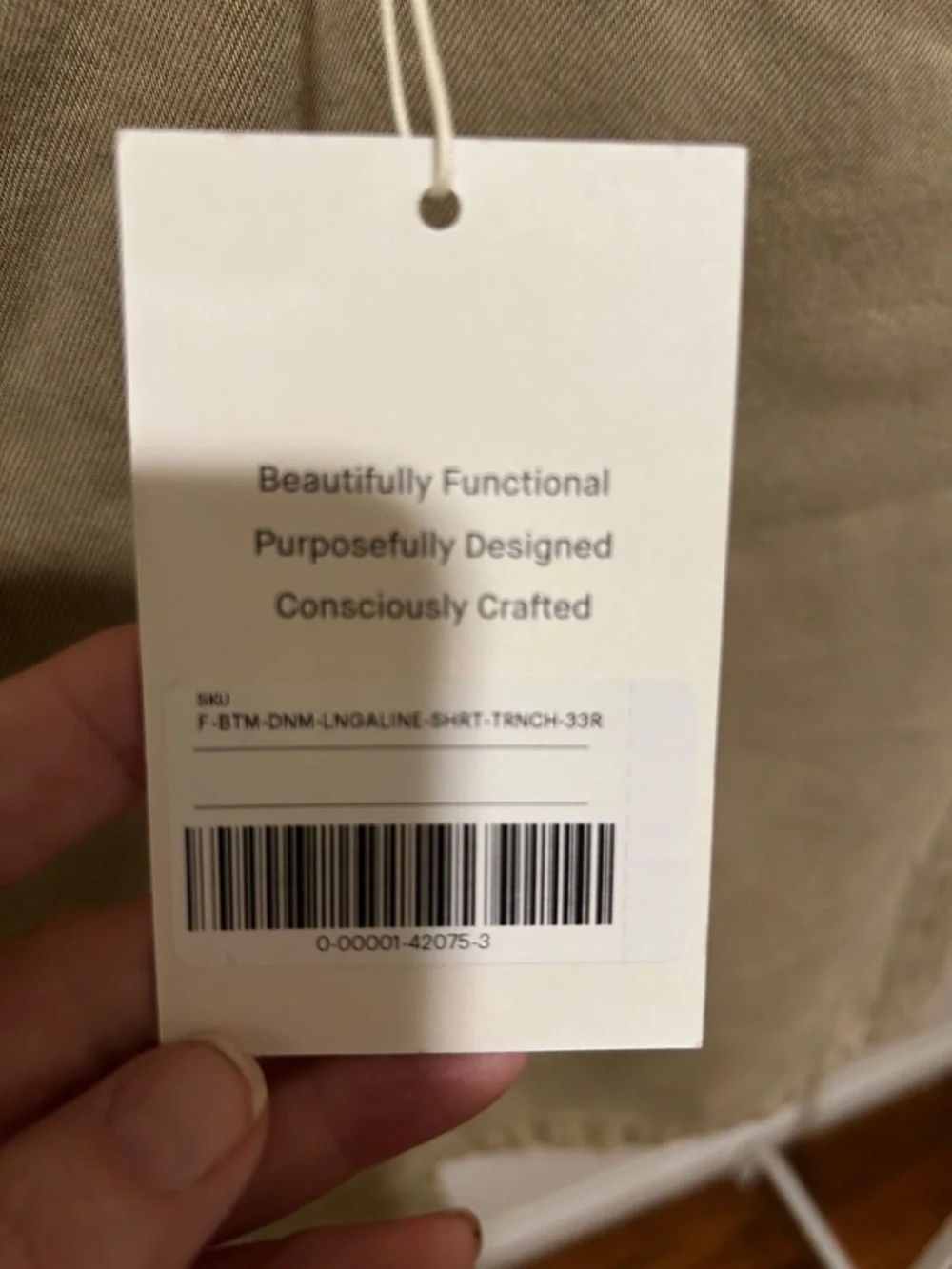 Everlane Denim A-Line Long Shorts-NWT